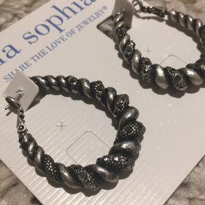 Lia Sophia Jewelry - NWT - Lia Sophia twist hoop earrings Lia Sophia Jewelry - NWT - Lia Sophia twist hoop earrings